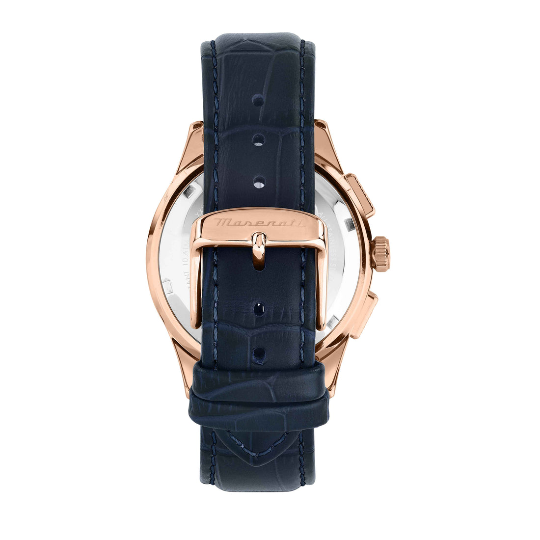 Orologio Uomo Maserati Acciaio Rosè Pelle Blu Cronografo Data R8871624009