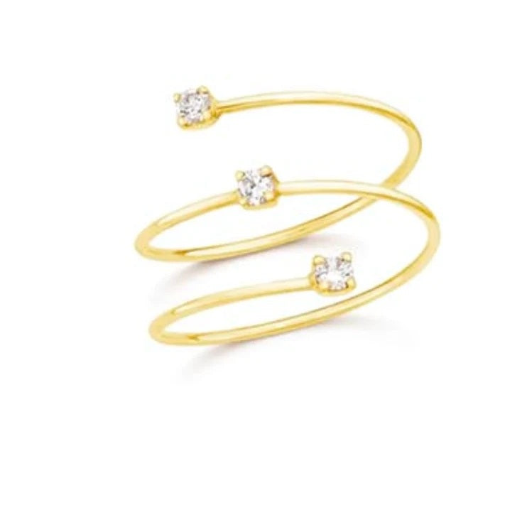 Anello Donna Liu Jo Acciaio Dorato Lucido Trilogy Scomposto LJ2490M14