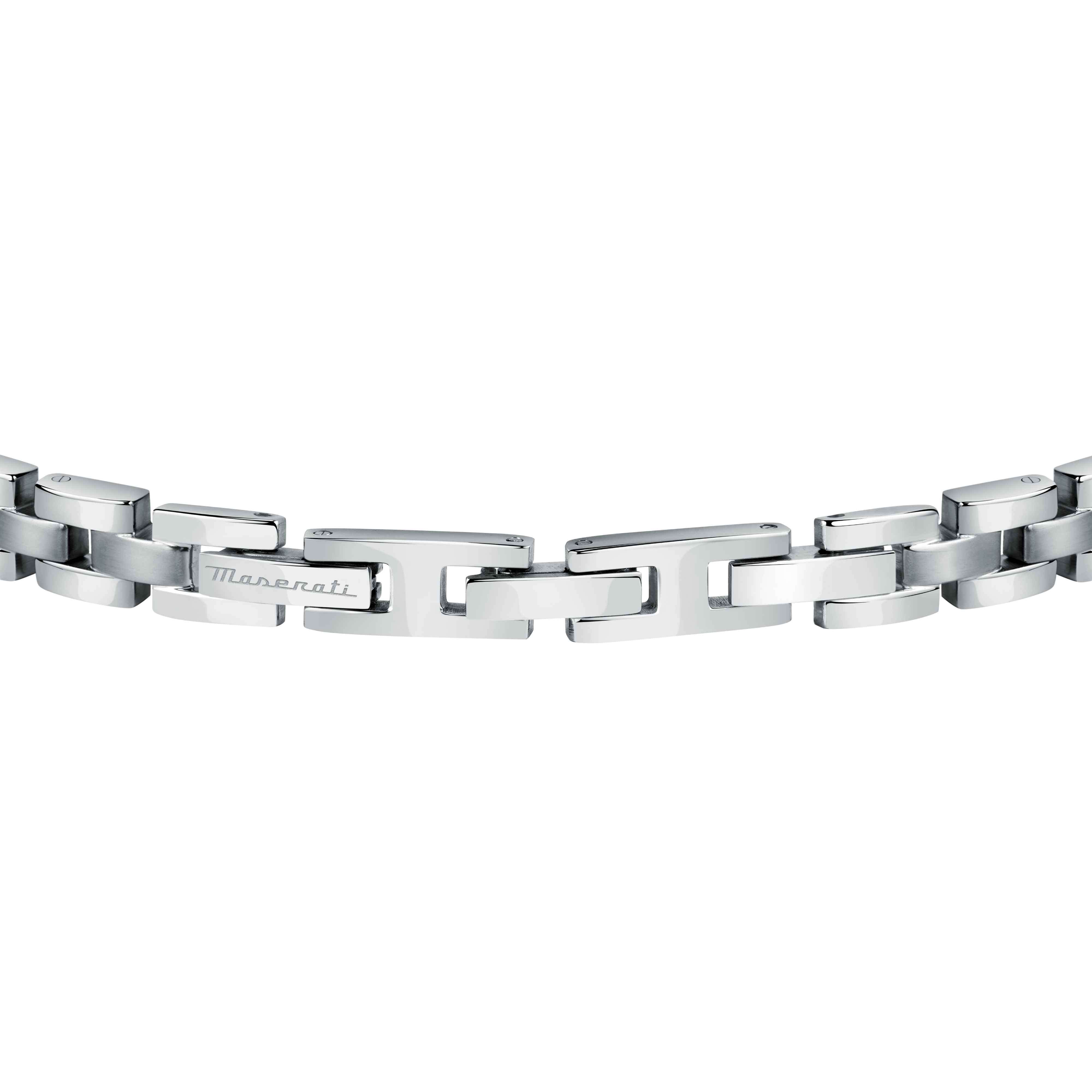 Bracciale Uomo Maserati Acciaio Bicolore Viti Dorate Logo Tridente JM420ATH05