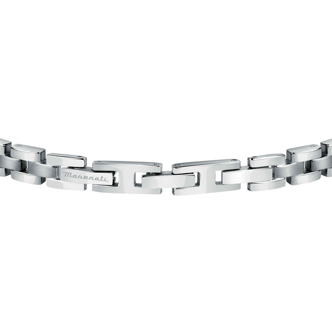 Bracciale Uomo Maserati Acciaio Bicolore Viti Dorate Logo Tridente JM420ATH05