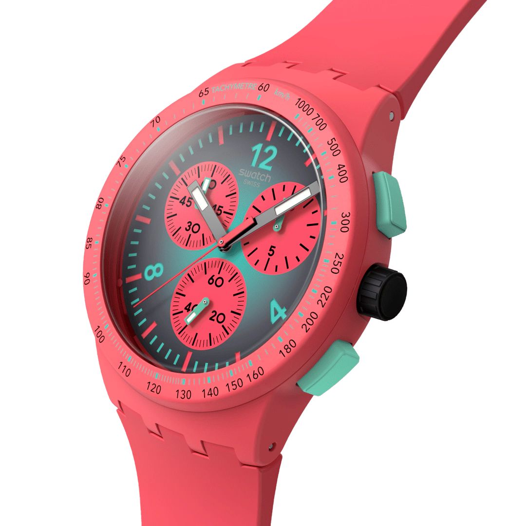 Orologio Unisex Swatch PARADISO KINETIKO Quarzo Cronografo Data SUSP100