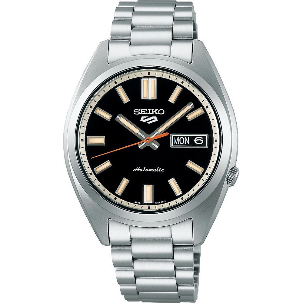 Orologio Uomo Seiko 5 Automatico Nero Riedizione Anni 70 SRPK89K1