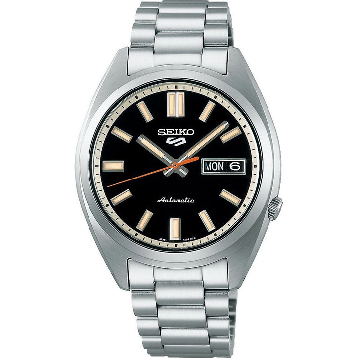 Orologio Uomo Seiko 5 Automatico Nero Riedizione Anni 70 SRPK89K1