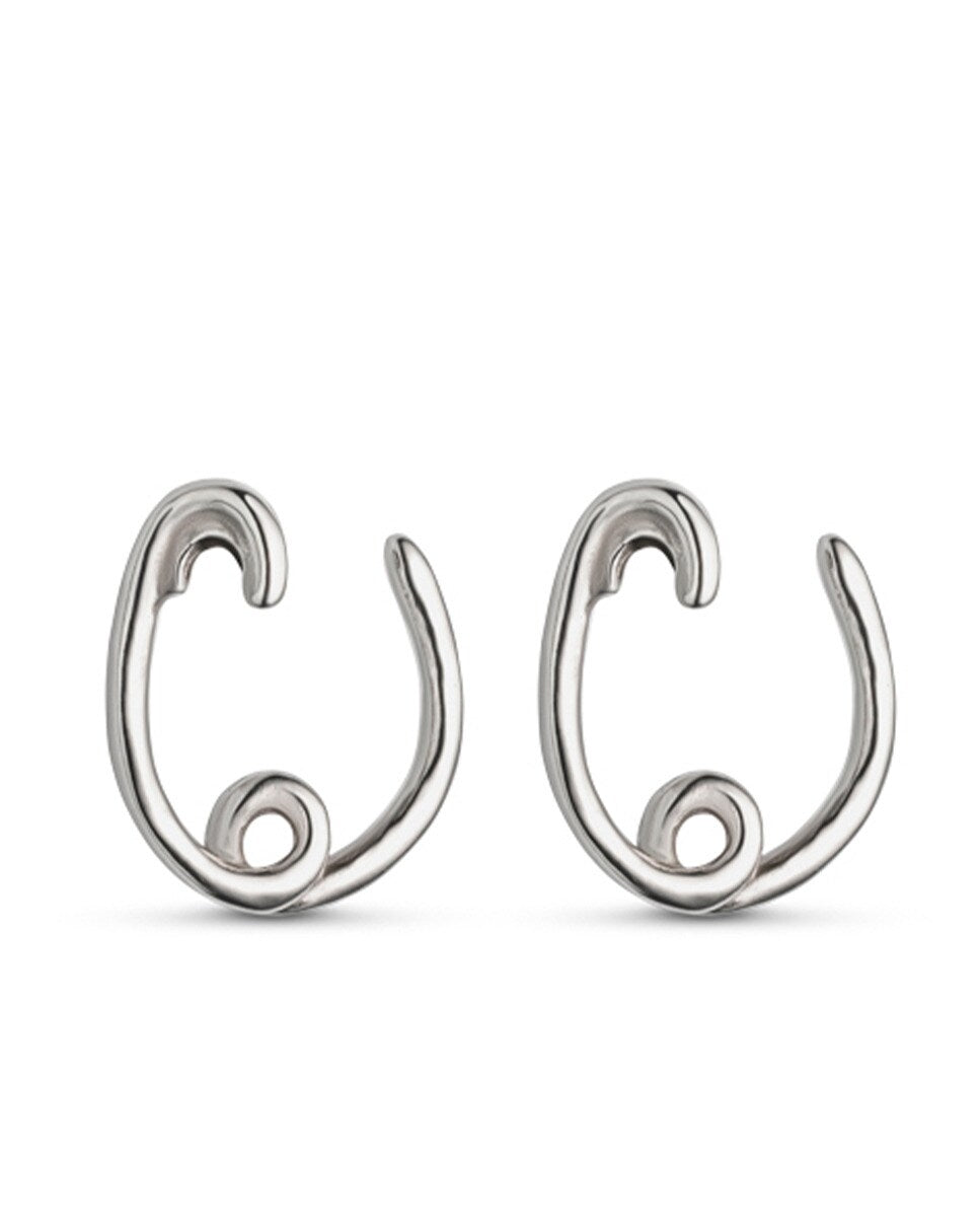 Orecchini Donna Uno De 50 A Lobo Cerchio Color Argento