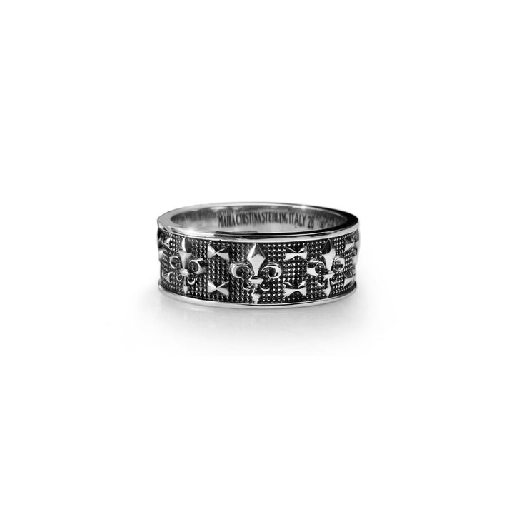 Anello Uomo Maria Cristina Sterling Argento 925 Giglio Fiorentino G3000/22