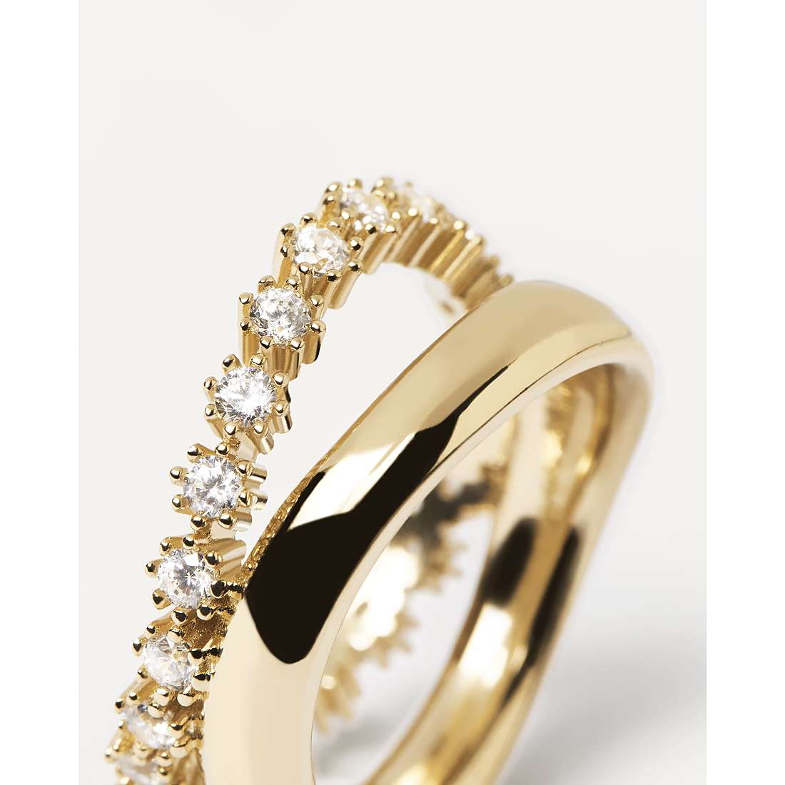 Anello Donna PDP Argento 925 Placcatura Oro motion AN01-463-12