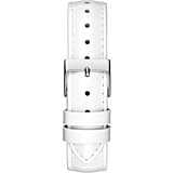 Orologio Donna Guess Quarzo Solo Tempo Acciaio Pelle Bianco Zirconi GW0098L1