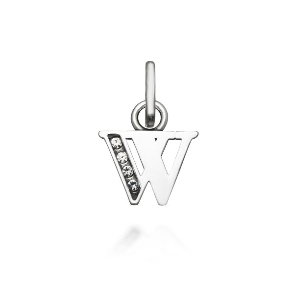 Charm Donna Giovanni Raspini Argento 925 Mini Lettera W Crystal 12161
