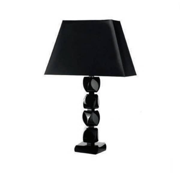 Lampada Onlylux Cristallo Gemma Nera Tre Biglie Sfaccettate CDC00910