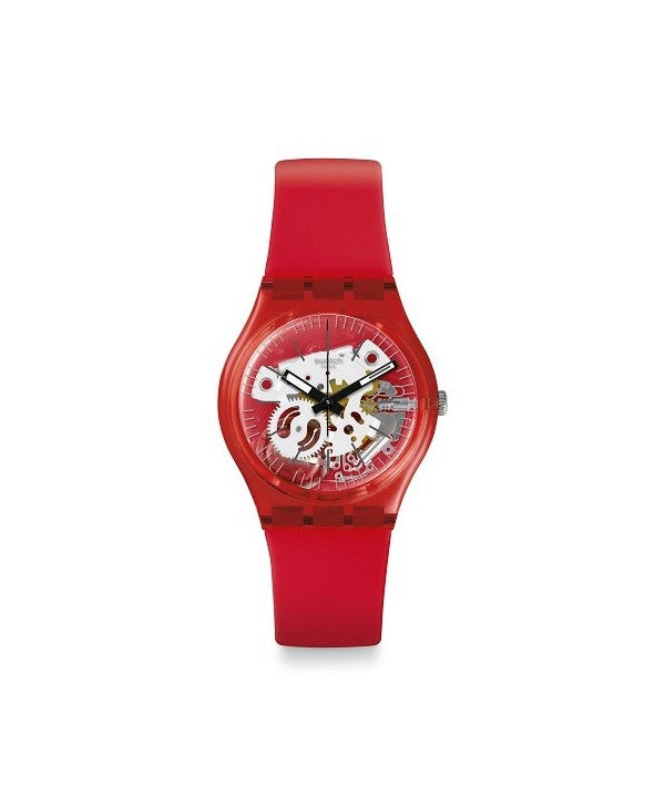 Orologio Donna Swatch solo tempo fondo scheletrico GR178 cinturino in gomma