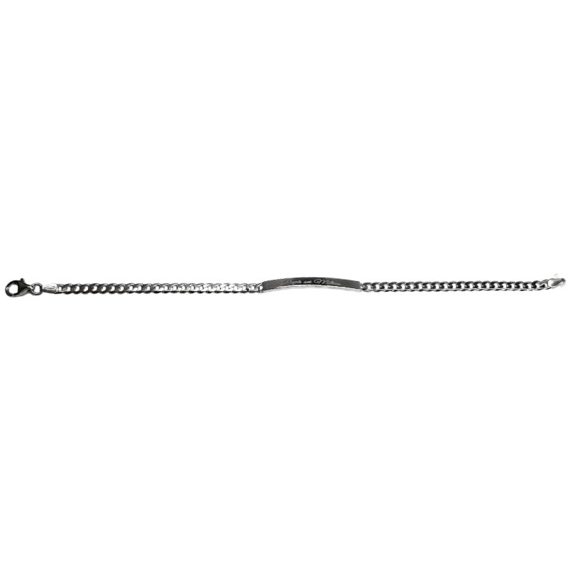 Bracciale Uomo Re Mida Festa del Papà Personalizzato Incisione BR-ARG-1