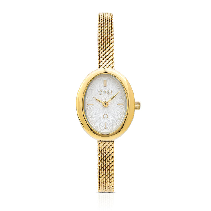 Orologio Donna Ops Acciaio OVALIS Argentè Oro OPSPW-1201-3450