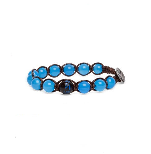 Bracciale Unisex Tamashii Pietra Agata Blu Elemento Spazio BHS906-18