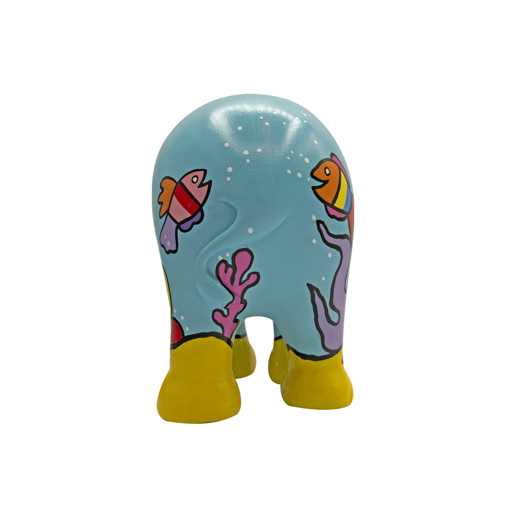 Elephant Parade Scultura Elefante SNORKELING 10cm Resina Dipinto A Mano 8858831265318