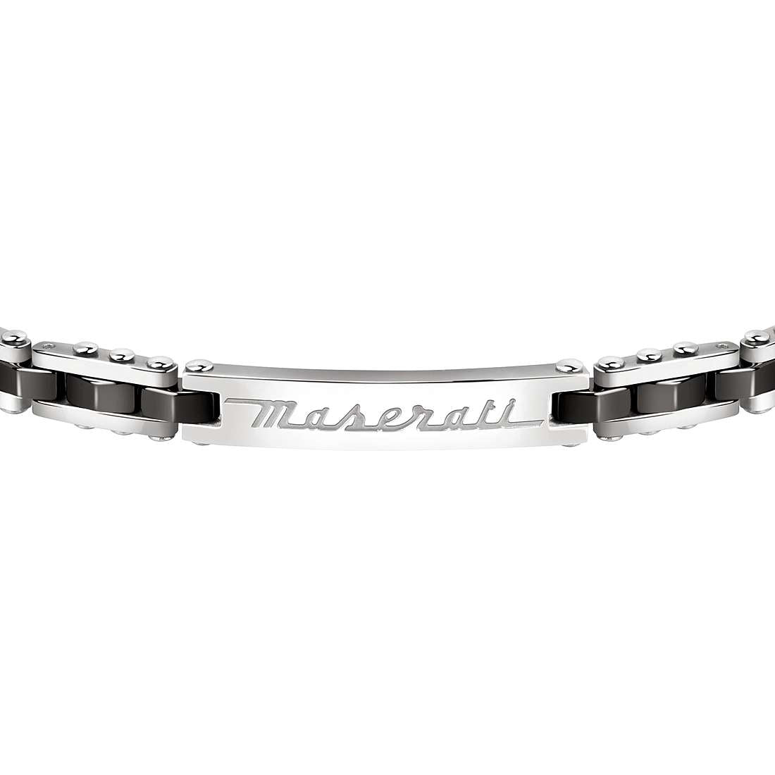 Bracciale Uomo Maserati Acciaio e ceramica nera  JM220ASR06