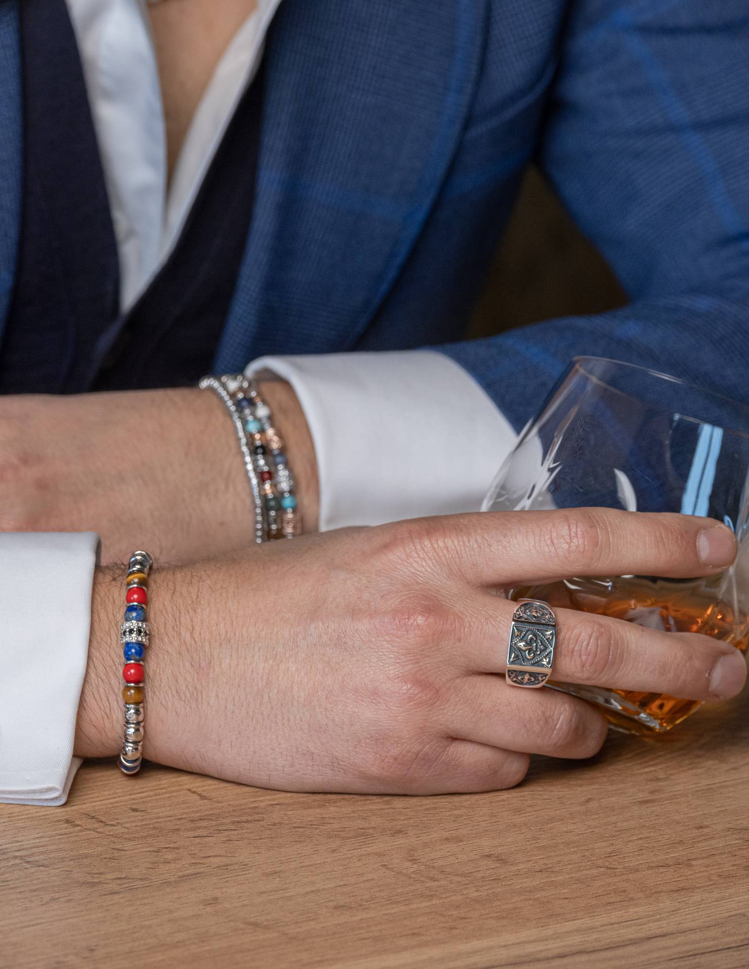 Anello Uomo Maria Cristina Sterling Argento 925 Giglio Fiorentino G3001/20