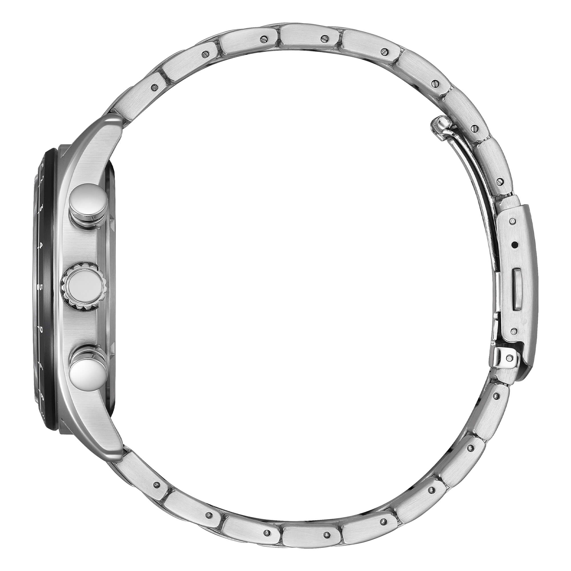 Orologio Uomo Citizen Nero Aviator Eco-Drive Cronografo Acciaio Data CA4654-55E