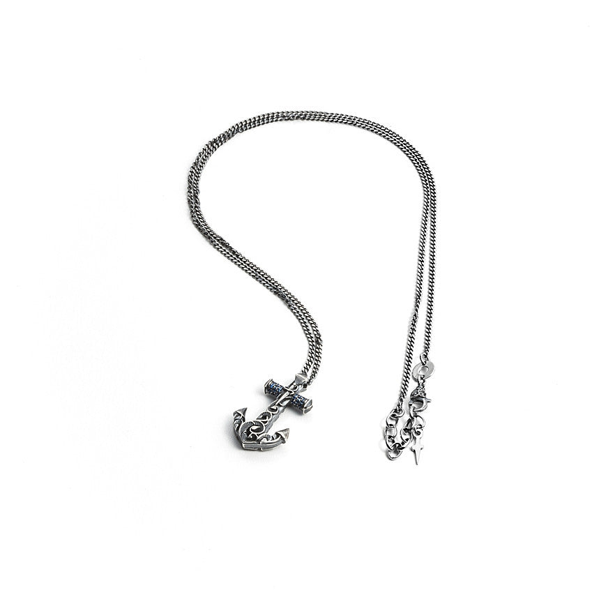 Collana Uomo Cesare Paciotti Argento Ancora JPCL1637V