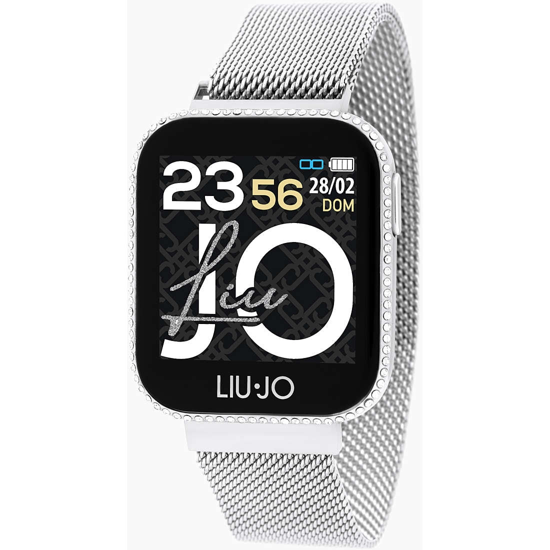 Orologio Liu Jo Donna Smartwatch Cinturino e cassa Acciaio maglia Milano Calamita SWLJ010