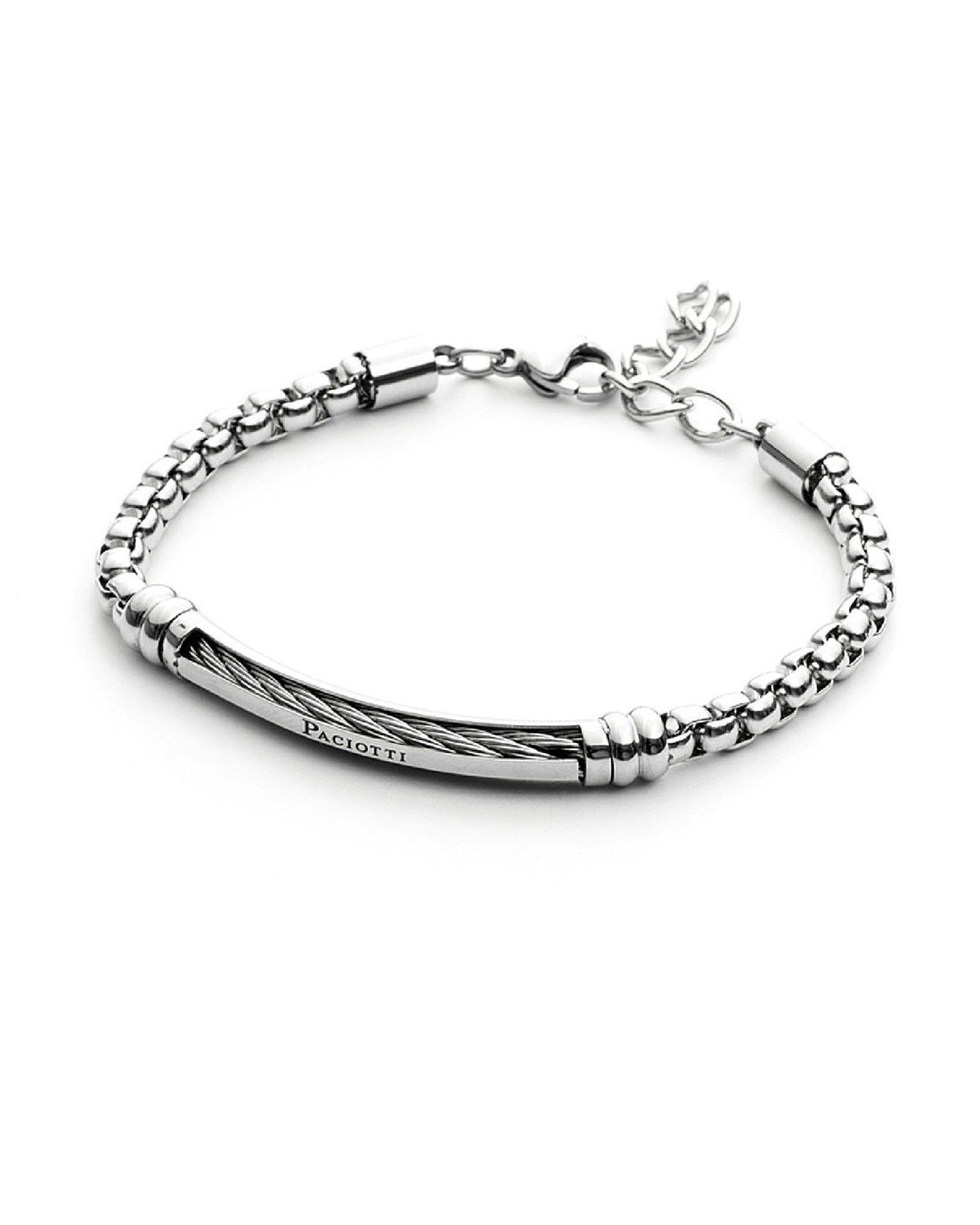Bracciale Uomo 4US Cesare Paciotti acciaio con centrale rigido 4UBR3801