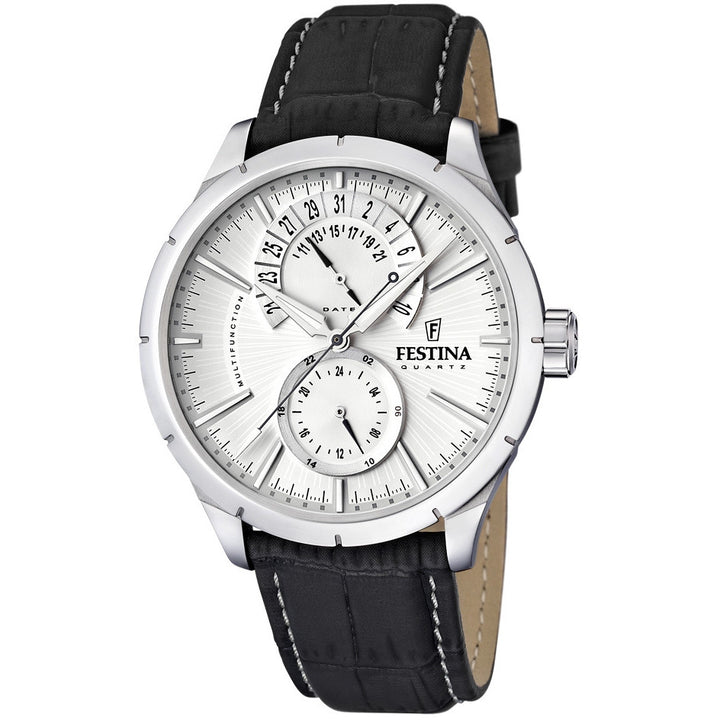 Orologio Uomo Acciaio Festina retrò cinturino pelle  F16573/1