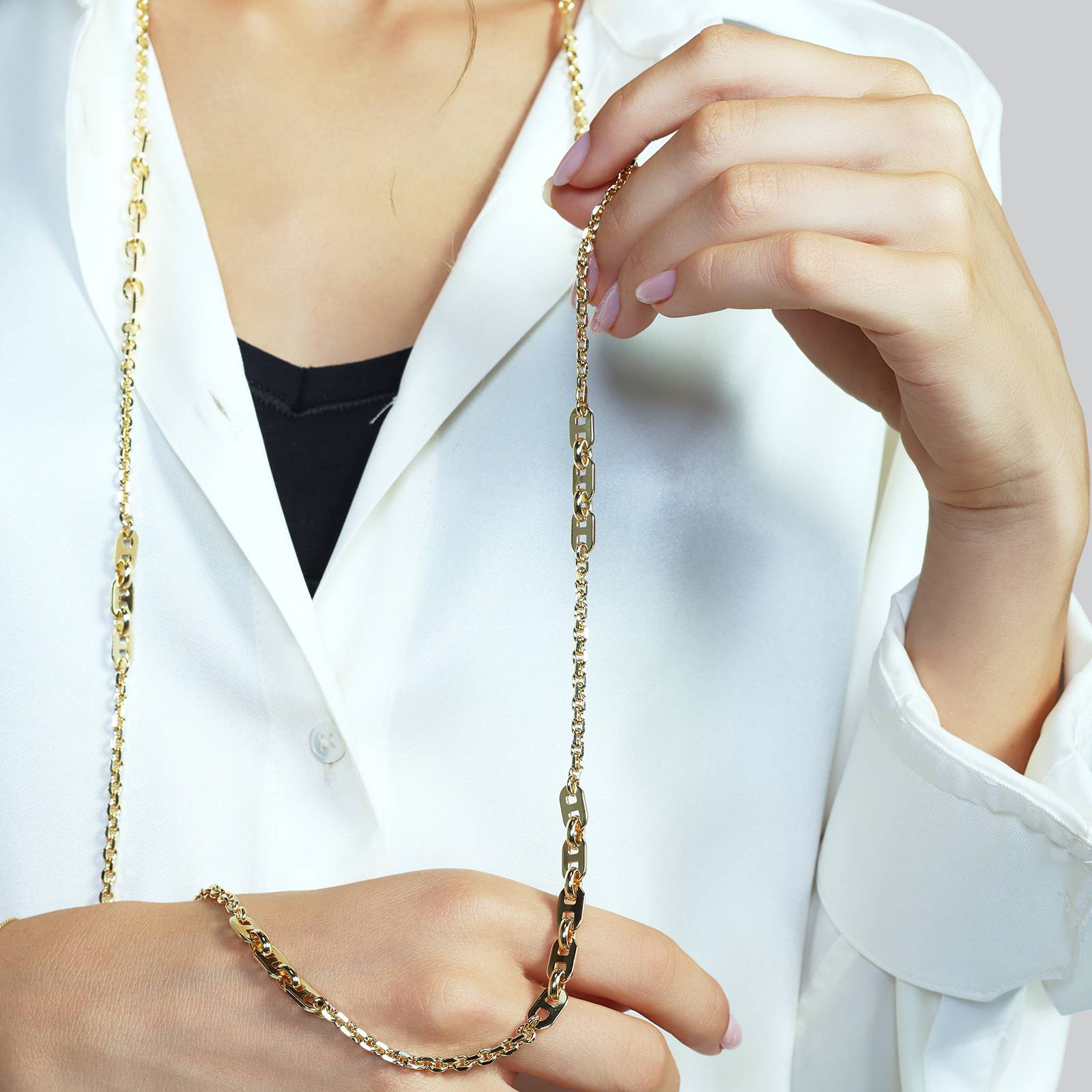 Collana Donna Unoaerre Bronzo Dorato Catena 581451