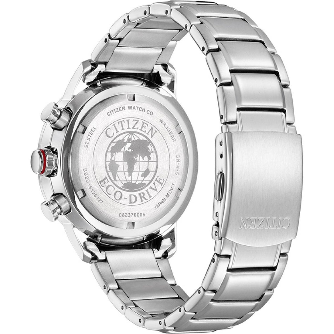 Orologio Uomo Acciaio Citizen Cronografo Aviator  Eco Drive Verde CA4486-82X
