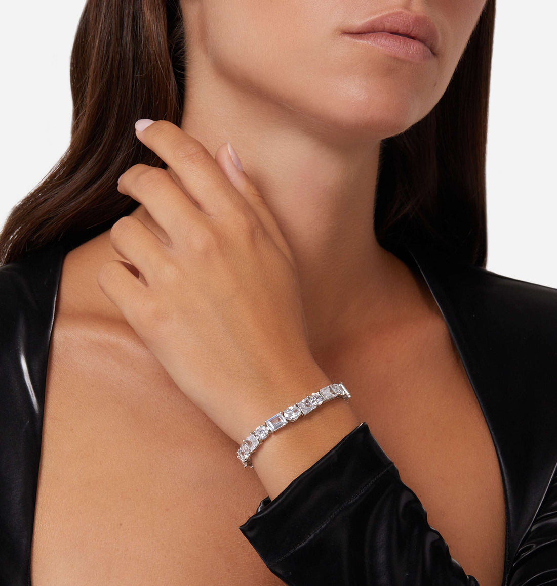 Bracciale Donna Chiara Ferragni Tennis Zirconi Bianchi Princess J19AVU05