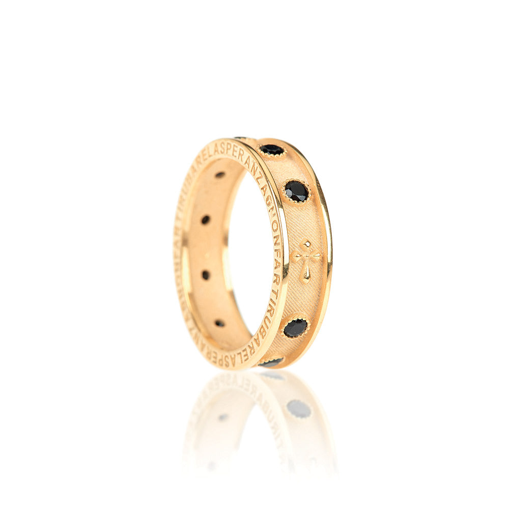 Anello Sacro Donna Agios Argento Dorato 925 Non Farti Rubare La Speranza AGI103/A-OZN