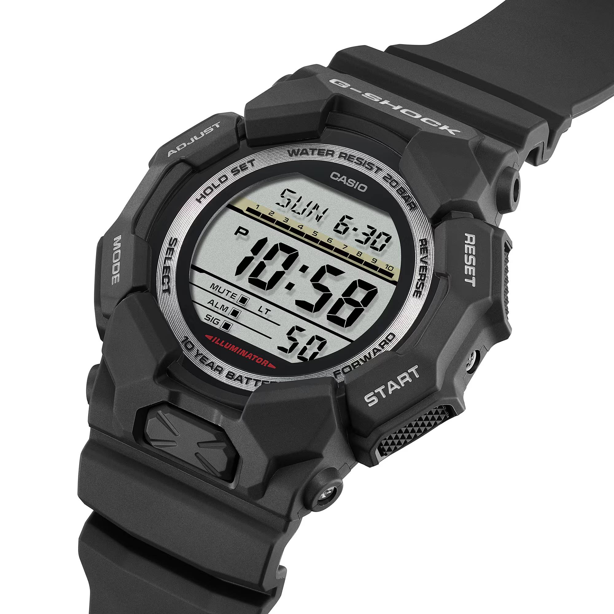 Orologio Uomo Casio G-SHOCK Nero Digitale 10 Anni Batteria GA-010-1ER