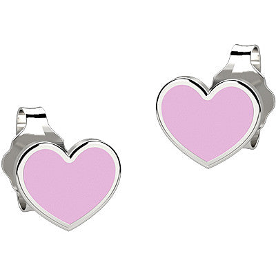 Orecchini Bambino Nanàn Argento 925 Cuore Rosa NAN0078