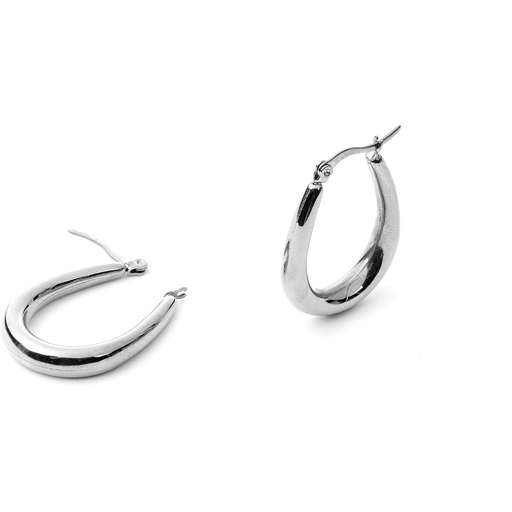 Orecchini Donna 4US Cesare Paciotti Acciaio Cerchi Ovale 4UOR4289W