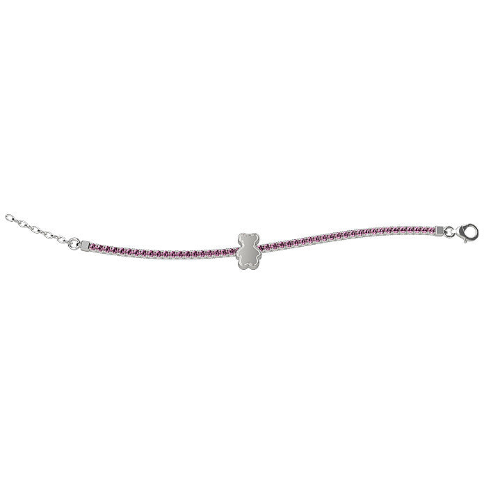 Bracciale Bambino Nanàn Tennis Argento 925 Zircone Rosa NAN0101