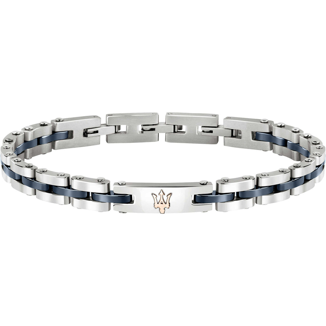 Bracciale Uomo Maserati Acciaio e ceramica Blu  JM220ASR08