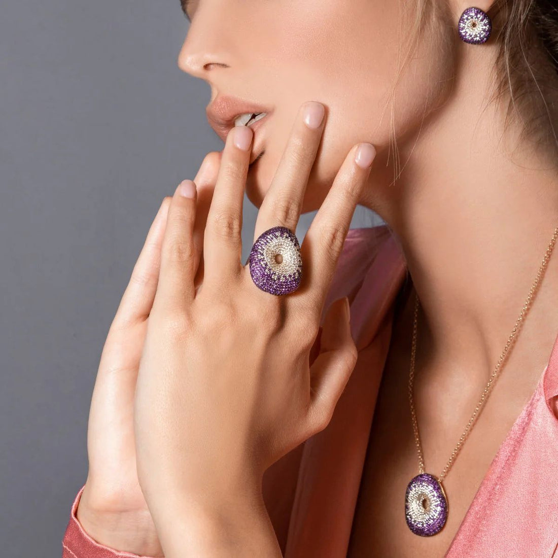 Anello Donna Sogni Argento Dorato 925 Sasso Zirconi Colorati AN013GA/18