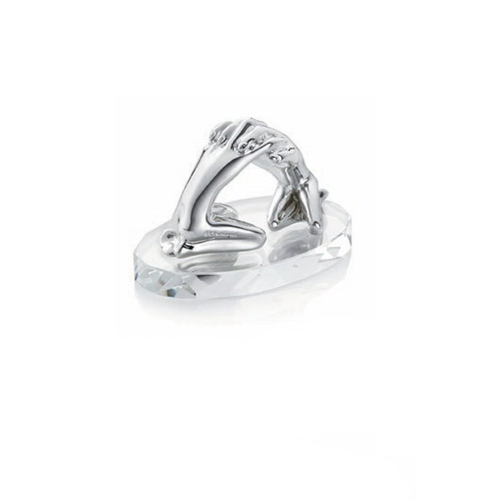 Scultura Ottaviani Abbraccio Argento Cristallo Home 4 cm 22251LW