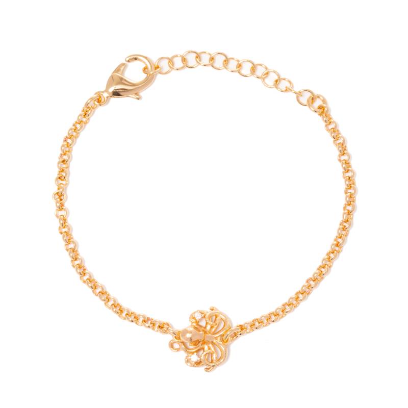 Bracciale Donna Blind Bronzo Dorato Lucido Polpo Zirconi BR1FANT322PLP