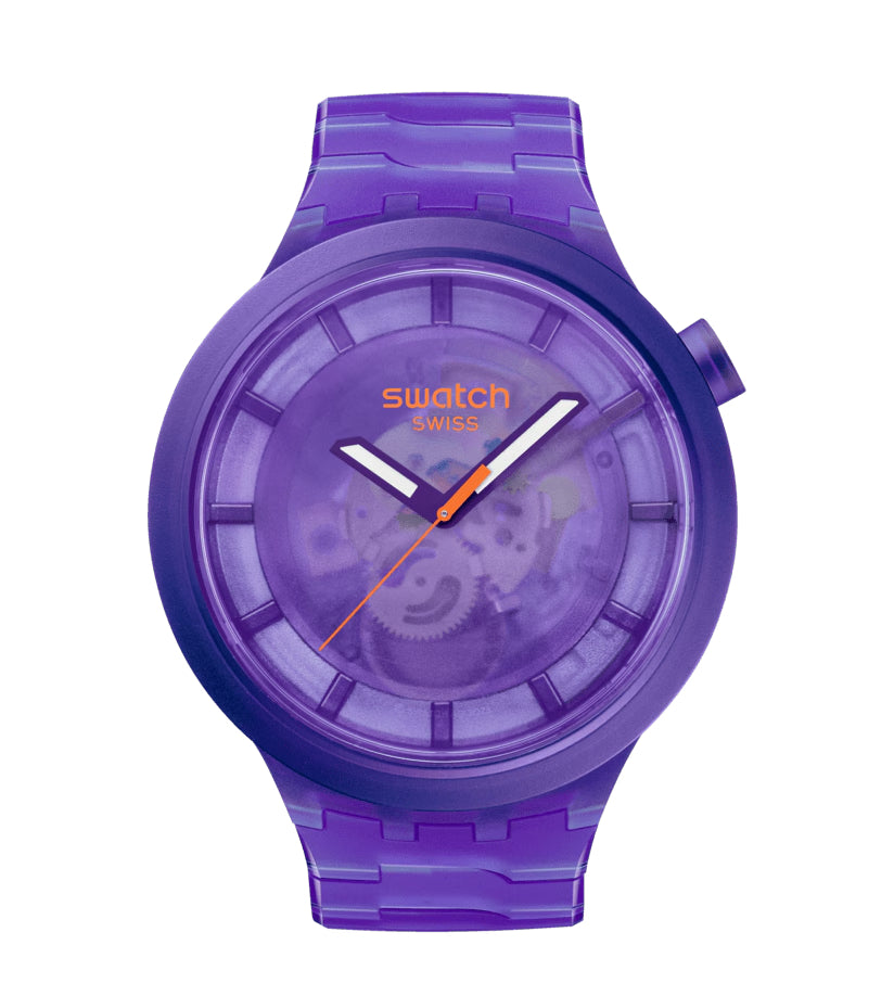 Orologio Unisex Swatch Big Bold Colors Of Joy Purple Scheletrato SB05V103