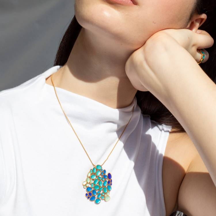 Collana Donna Joidart Gaudì Argento Oro JD-NGD-N26-YG