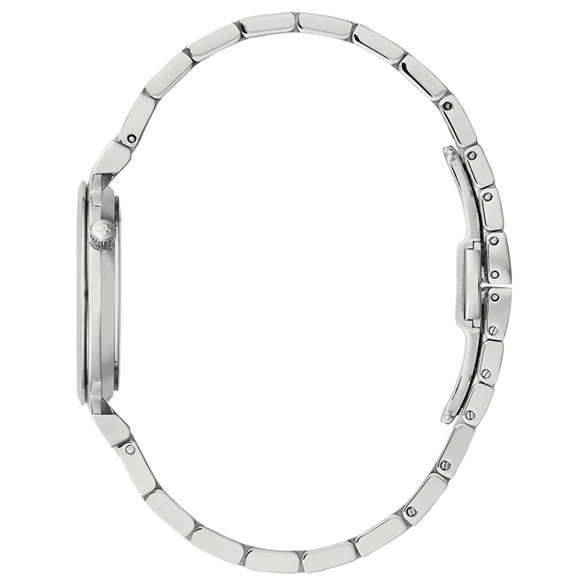 Orologio Donna Bulova Quarzo Solo Tempo Madreperla Diamanti 96P216