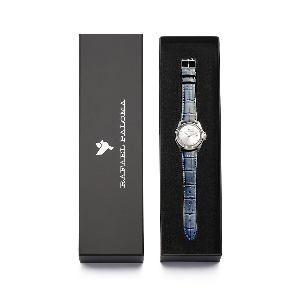 Orologio Uomo Acciaio  e cinturino pelle ORP009010