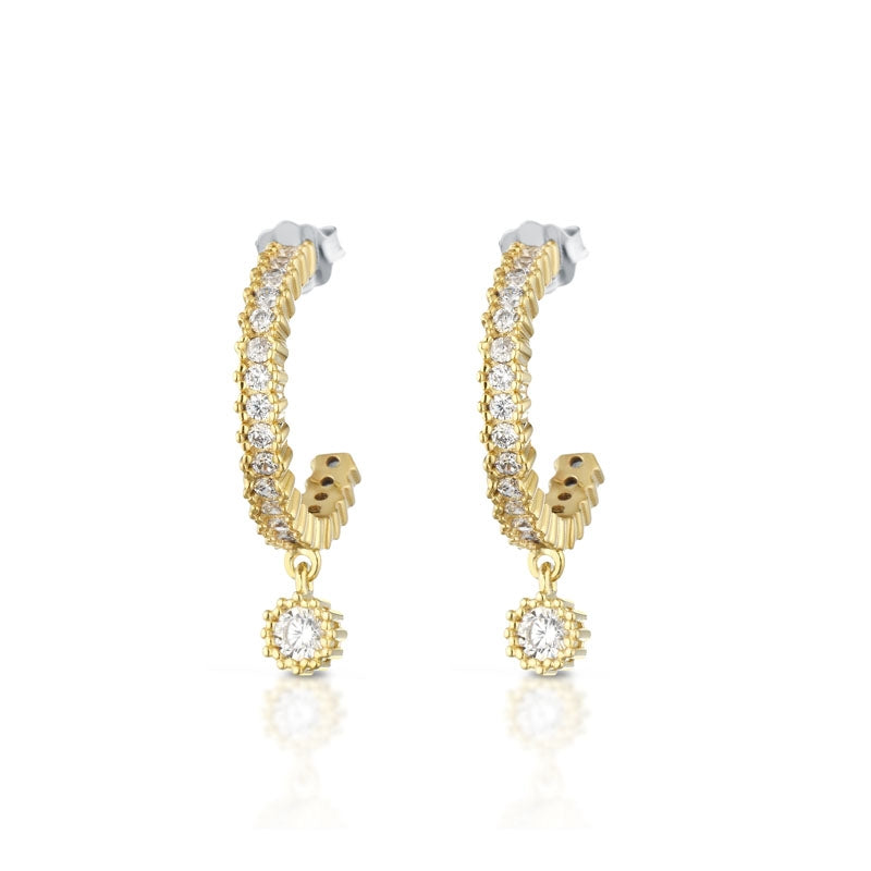 Orecchini Donna Argento 925 Roberto Giannotti Angelo Dorato Zirconi GIA383