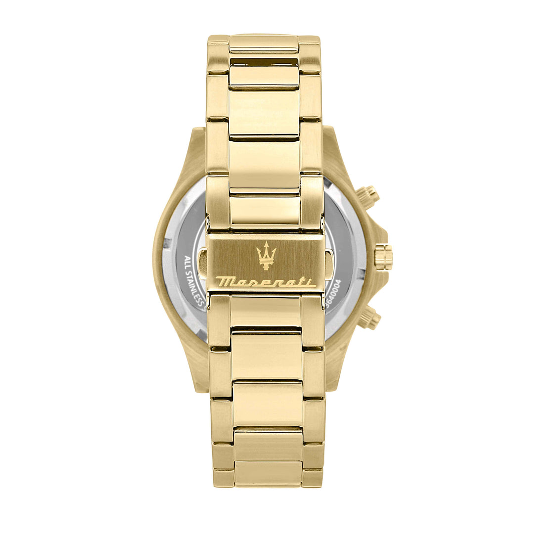 Orologio Uomo Maserati Acciaio Dorato Quarzo Cronografo Verde Data R8873640005