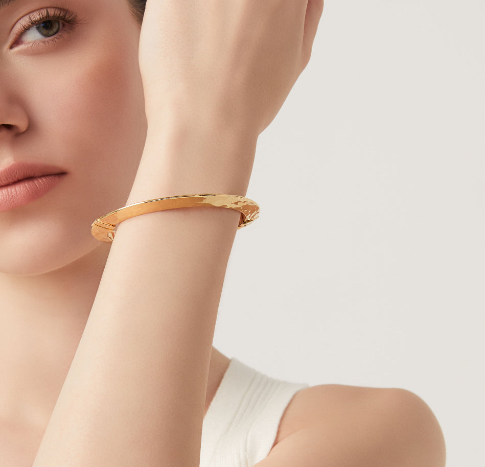 Bracciale Donna Giovanni Raspini Argento Dorato 925 Rigido Blade 11782