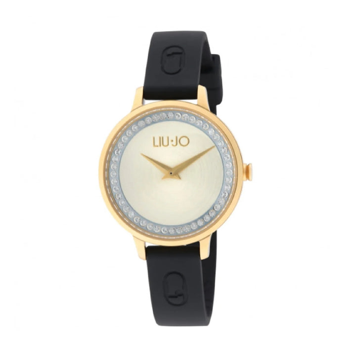 Orologio Donna Acciaio Liu Jo Dorato Nero Zirconi TLJ2577