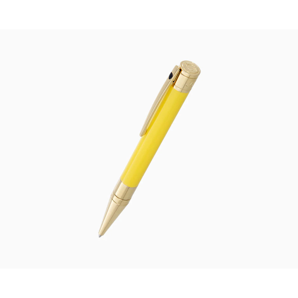 Penna Uomo Dupont Acciaio Dorato Smalto Giallo 265280