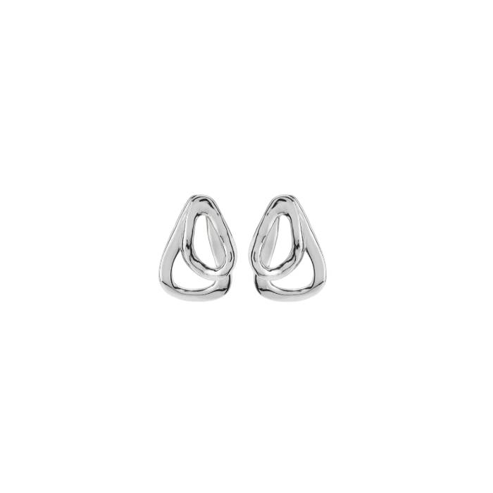 Orecchini Donna Uno De 50 Due Forme Sovrapposte Placcati Argento PEN0740MTL0000U