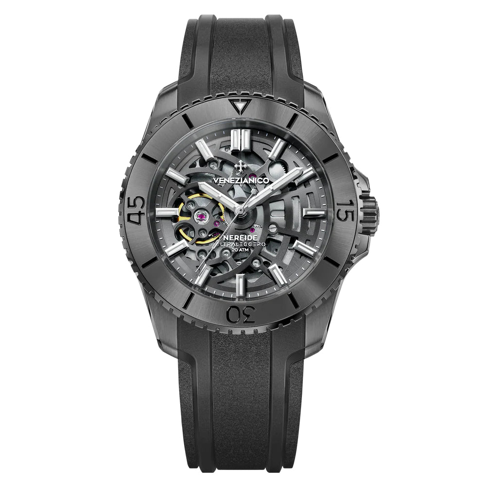 Orologio Uomo Venezianico Nereide Ultraleggero 42 mm Nero 3921509