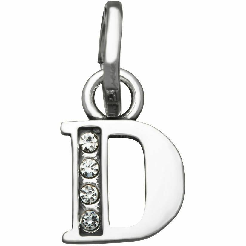 Charm Donna Giovanni Raspini Argento 925 Mini Lettera D Crystal 12142