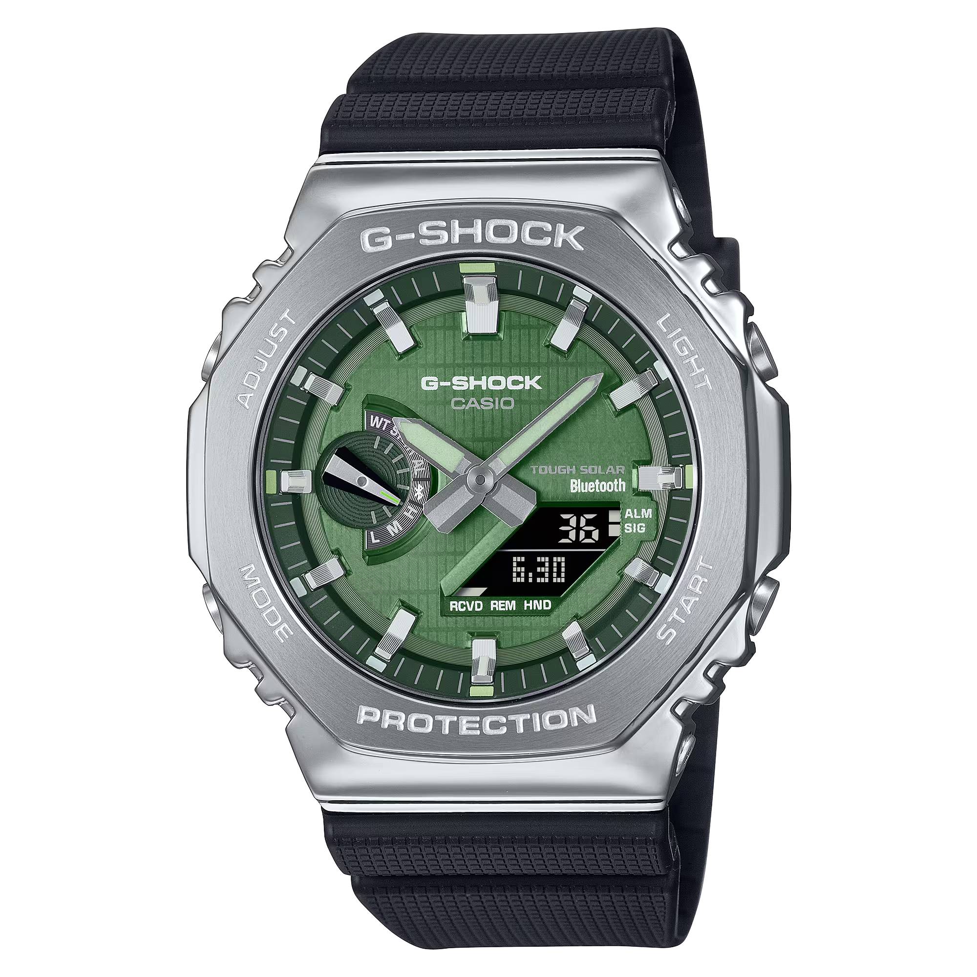 Orologio Uomo Casio G-SHOCK Acciaio Verde Nero GBM-2100A-1A3ER